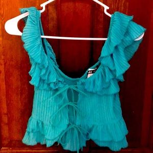 Zara frilly dressy top